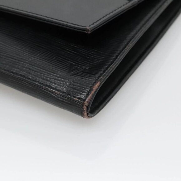 LOUIS VUITTON Epi Jena Clutch Bag Black M52722 LV Auth 136480 - Picture 13 of 16